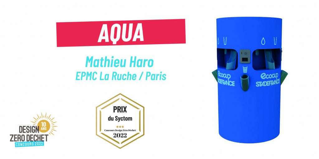 Photo du projet Aqua, lauréat du concours Design Zéro Déchet 2022