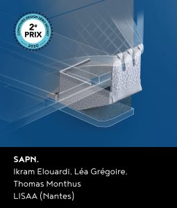 2e prix du concours DZD 2020 : le projet SAPN. d'Ikram Elouardi, Léa Grégoire et Thomas Monthus