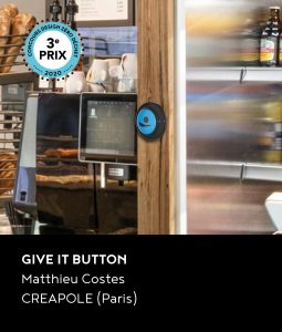 3e prix du concours DZD 2020 : le projet Give it button de Matthieu Costes