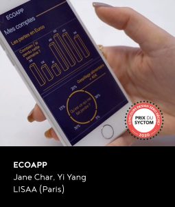 Prix du Syctom du concours DZD 2020 : le projet Ecoapp de Jane Char et Yi Yang
