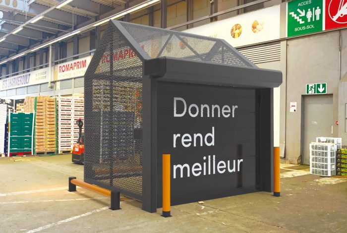 Photo du projet La Cabane au Marché de Rungis, 1er prix du concours Design Zéro Déchet 2020